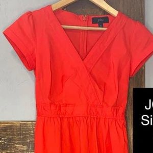 • EUC • J. Crew Orange Signature Dress • Sz. 0P